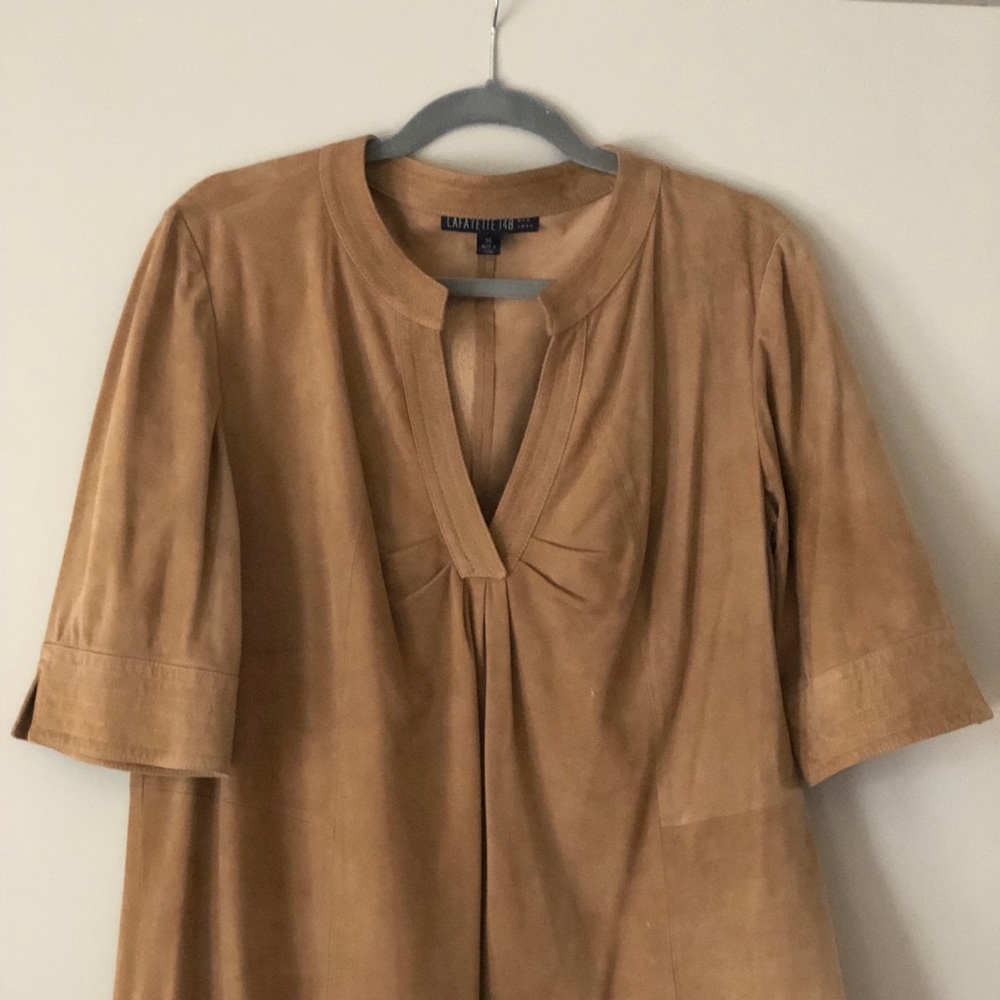 Lafayette 148 suede top